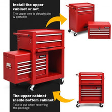 Load image into Gallery viewer, 6-Drawer Tool Chest w/ Heightening Cabinet-Red