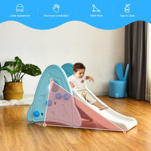 Load image into Gallery viewer, Freestanding Baby Slide Indoor First Play Climber Slide Set for Boys Girls -Blue