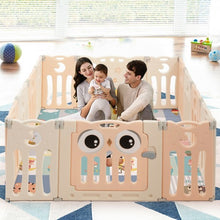 Load image into Gallery viewer, 14-Panel Baby Playpen Kids Activity Center Foldable Play Yard with Lock Door