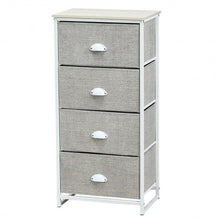 Load image into Gallery viewer, Chest Storage Tower Side Table Display Storage with 4 Drawers-Gray