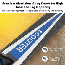 Load image into Gallery viewer, Portable Folding Sports Kick Scooter w/ LED Wheels-Blue