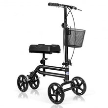 Load image into Gallery viewer, Medical Steerable Knee Walker with Dual Braking System-Black