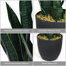 Load image into Gallery viewer, 35.5" Indoor-Outdoor Artificial Fake Snake Plant