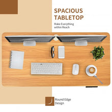 Load image into Gallery viewer, Electric Height Adjustable Standing Desk with Memory Controller-Coffee