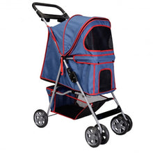 Load image into Gallery viewer, Large Deluxe Folding 4 Wheels Pet Dog Cat Carrier Stroller 8 Colors Choice Green