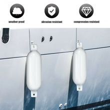 Load image into Gallery viewer, 23" 4 Pack Hand Inflatable Marine Bumper Boat Fenders-White