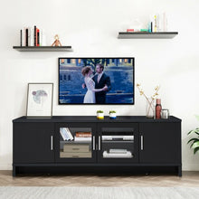 Load image into Gallery viewer, 70" Media Entertainment TV Stand with Storage Cabinet-Black