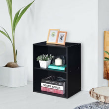 Load image into Gallery viewer, 2 Tier Open Night Stand End Table Sofa Side Storage Furniture-Black