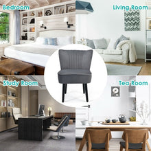 Load image into Gallery viewer, Set of 2 Armless Upholstered Leisure Accent Chair-Gray