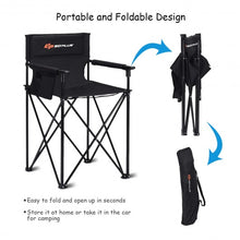 Load image into Gallery viewer, Portable 38'' Oversized High Camping Fishing Folding Chair
