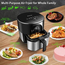 Load image into Gallery viewer, 3.5QT 1300W Electric Stainless Steel Air Fryer Oven Oilless Cooker