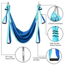 Load image into Gallery viewer, Swing Set Anti-Gravity Shaping Adjustable Yoga Belt-Blue