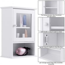 Load image into Gallery viewer, Bathroom Wall Mounted Adjustable Hanging Storage Medicine Cabinet