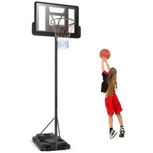 Load image into Gallery viewer, Height Adjustable Portable Shatterproof Backboard Basketball Hoop