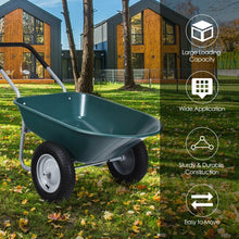 Load image into Gallery viewer, 2 Tire Wheelbarrow Garden Cart Heavy-duty Dolly Utility Cart