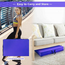 Load image into Gallery viewer, 4' x 10' x 2" Folding Gymnastics Tumbling Gym Mat-Purple