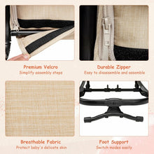 Load image into Gallery viewer, 2-in-1 Adjustable Baby Bouncer and Rocker-Beige