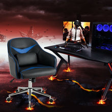 Load image into Gallery viewer, Office Chair Adjustable Height with Massage Lumbar Support-Blue