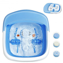 Load image into Gallery viewer, Foot Spa Bath Motorized Massager with Heat Red Light-Blue