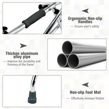 Load image into Gallery viewer, Folding Adjustable Walker Small Aluminum Walker -Silver