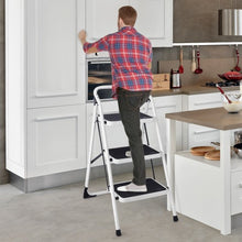 Load image into Gallery viewer, HD 3 Step Ladder Platform Lightweight Folding Stool