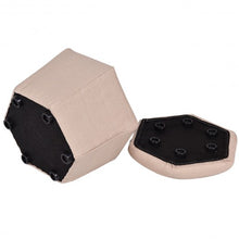 Load image into Gallery viewer, Set of 2 Ottomans Seat Storage Boxes