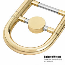 Load image into Gallery viewer, B Flat Trombone Golden Brass with Mouthpiece