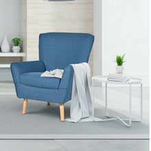 Load image into Gallery viewer, Wooden Accent Leisure Sofa Arm Chair