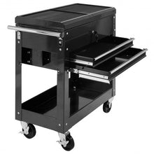 Load image into Gallery viewer, Rolling Mechanics Tool Cart Slide Top Utility Storage Cabinet Organizer 2 Drawer