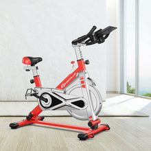 Load image into Gallery viewer, Stationary Silent Belt Adjustable Exercise Bike w/Phone Holder & Electronic-RE