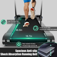 Load image into Gallery viewer, 3HP Folding Electric Treadmill Running Machine with Bluetooth Speaker-Blue
