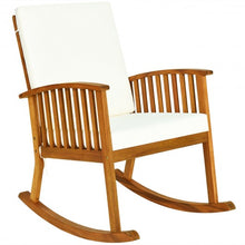 Load image into Gallery viewer, Outdoor Acacia Garden Wood Rocking Chair