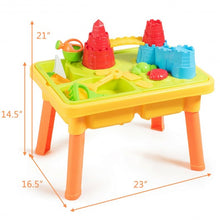 Load image into Gallery viewer, Sand and Water Play Table for Kids with Sand Castle Molds