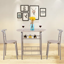 Load image into Gallery viewer, 3 pcs Home Kitchen Bistro Pub Dining Table 2 Chairs Set