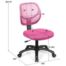 Load image into Gallery viewer, Low-back Computer Task Office Desk Chair with Swivel Casters-Pink
