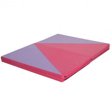 Load image into Gallery viewer, 4' x 10' x 2" Triangular Splicing Thick Folding Panel Gymnastics Mat