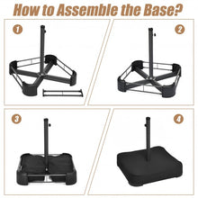 Load image into Gallery viewer, 15 Foot Extra Large Patio Double Sided Umbrella with Crank and Base-Beige