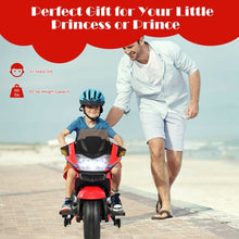 Load image into Gallery viewer, 12V Kids Ride On Motorcycle Electric Motor Bike-Red