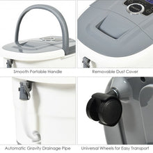 Load image into Gallery viewer, Portable Electric Foot Spa Bath Shiatsu Roller Motorized Massager-Gray