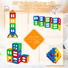 Load image into Gallery viewer, 32 Pieces Big Waffle Block Set Kids Educational Stacking Building Toy