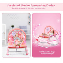 Load image into Gallery viewer, Adjustable Toddler Swing Bouncer & Rocker-Pink