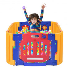 Load image into Gallery viewer, 4 Panel Safety Baby Center Playpen-Blue