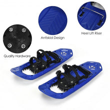 Load image into Gallery viewer, 25 inch Lightweight Terrain Snowshoes w/ Bag-Blue