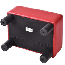 Load image into Gallery viewer, Small PU Leather Rectangular Seat Ottoman Footstool-Red