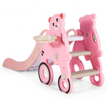 Load image into Gallery viewer, 4 in 1 Foldable Baby Slide Toddler Climber Slide PlaySet with Ball-Pink