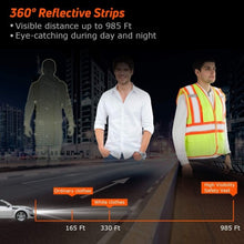 Load image into Gallery viewer, High Visibility Safety Vest w/ Pockets