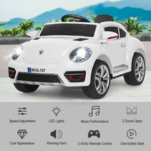 Load image into Gallery viewer, Kids Electric Ride On Car Battery Powered -White