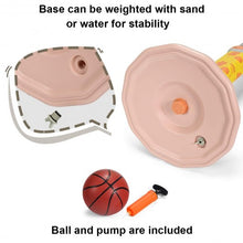 Load image into Gallery viewer, Kids Basketball Hoop Stand with Adjustable Height-Pink