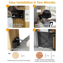 Load image into Gallery viewer, Baby Safety Gate w/ Easy Latch & Flexible Design-Black