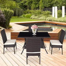 Load image into Gallery viewer, 5 Piece Outdoor Patio Rattan Dining Furniture Set